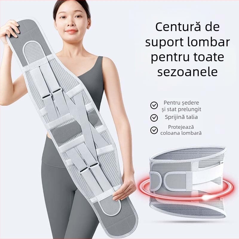 Centură de susținere a taliei cu sprijin lombar, respirabilă, pentru sport și perioade lungi de ședere în picioare