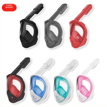 Mască de scufundare din silicon, complet uscată, pliabilă pentru snorkeling și freediving