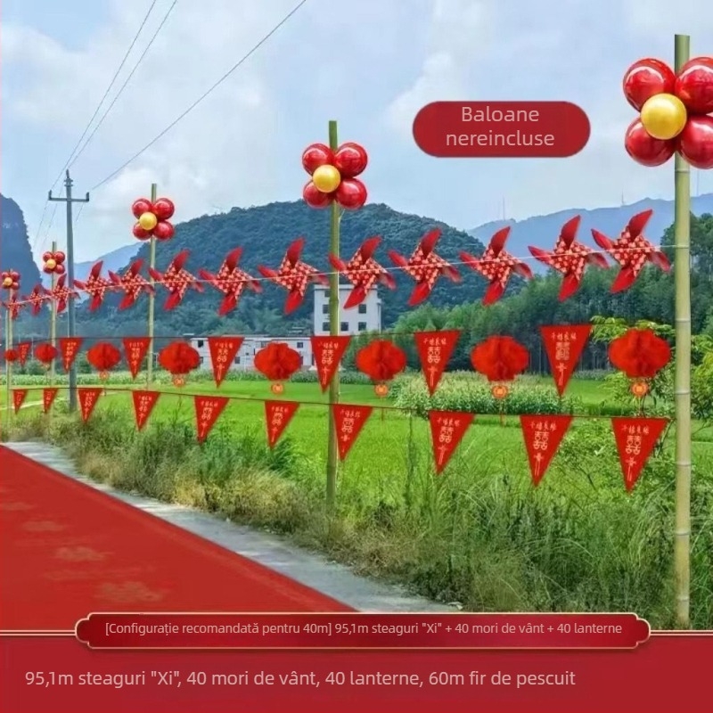 Accesorii de amenajare a spațiului pentru nunți, material panglică, fără model, potrivite ca cadouri de afaceri