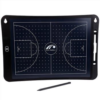 Tablă tactică pentru baschet și fotbal, cu stylus, din plastic (din plastic; baschet și fotbal; stylus inclus)