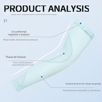 Manșete UV pentru protecție solară, unisex, respirabile, uscate rapid, din nailon, reglabile, pentru ciclism și condus