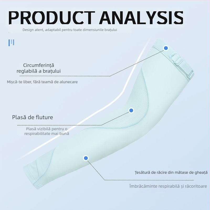 Manșete UV pentru protecție solară, unisex, respirabile, uscate rapid, din nailon, reglabile, pentru ciclism și condus