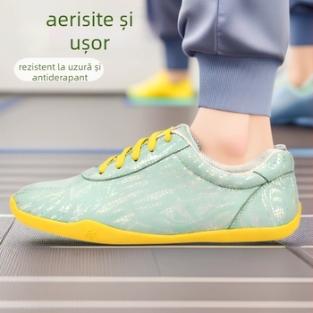 Încălțăminte pentru arte marțiale copii – unisex, șiret frontal, înălțime joasă, partea superioară Nylon+Leather, talpă din cauciuc antiderapant