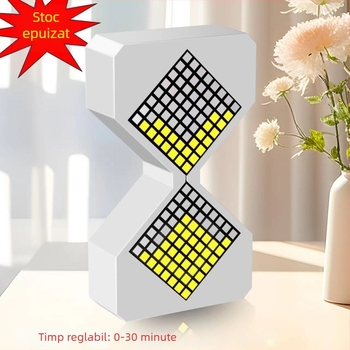 Clepsidră de birou cu senzor de gravitație pentru relaxare, fabricată manual, plastic, Orb