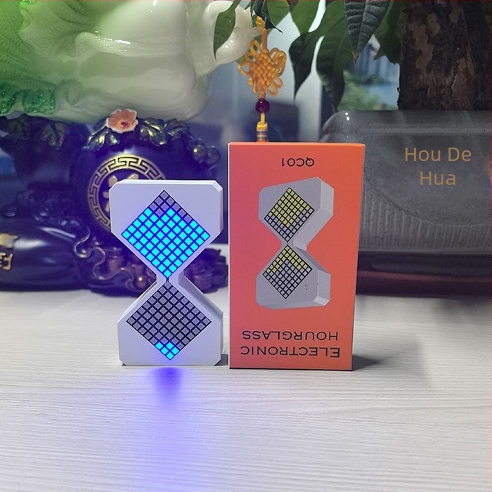 Clepsidră de birou cu senzor de gravitație pentru relaxare, fabricată manual, plastic, Orb