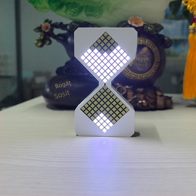 Clepsidră de birou cu senzor de gravitație pentru relaxare, fabricată manual, plastic, Orb