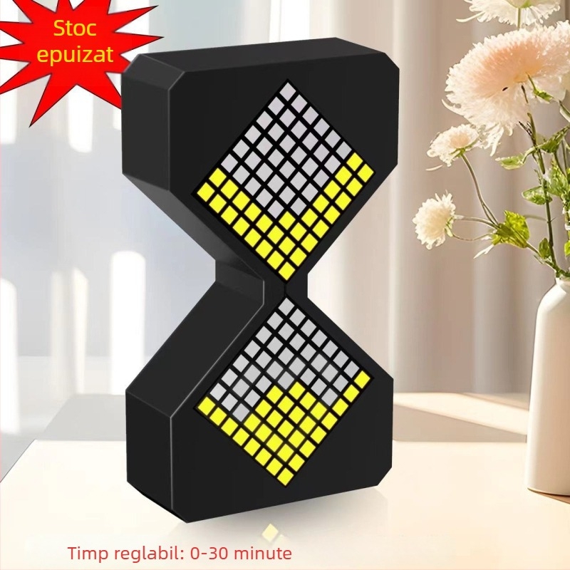 Clepsidră de birou cu senzor de gravitație pentru relaxare, fabricată manual, plastic, Orb