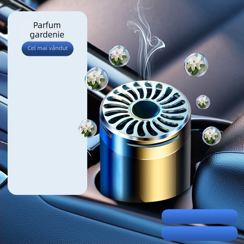 Aromatizor auto pentru scaun, recipient rotund din sticlă, parfum de iasomie, 50–100 ml