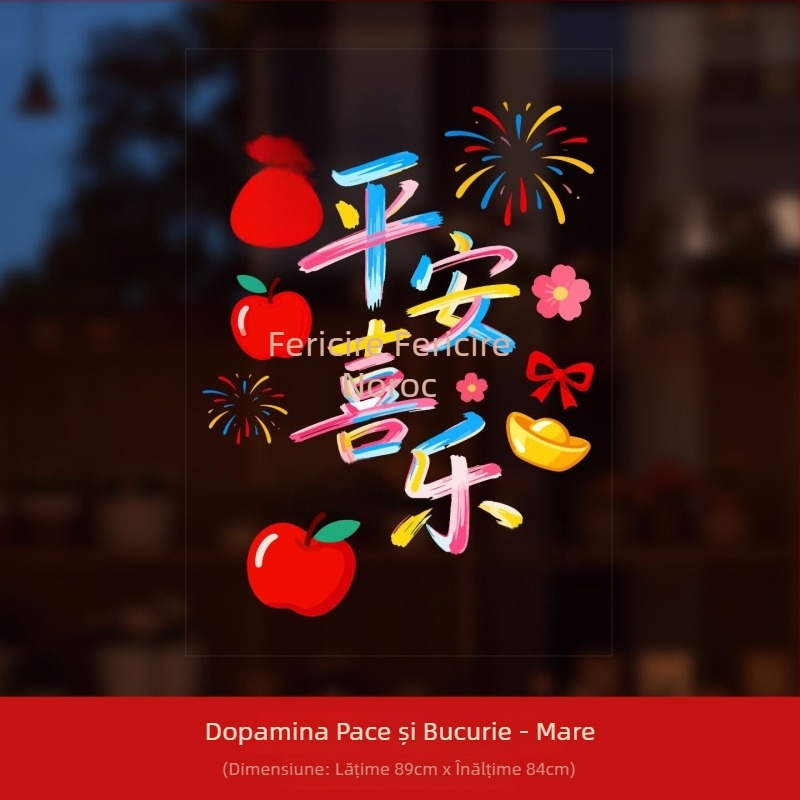 Set PVC pentru ferestre, marca Ryo Hiroshi, ambalaj pungă Opp, scene: autocolante pentru ferestre și sticlă cu binecuvântare