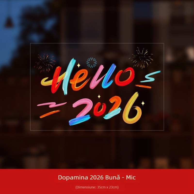 Set PVC pentru ferestre, marca Ryo Hiroshi, ambalaj pungă Opp, scene: autocolante pentru ferestre și sticlă cu binecuvântare