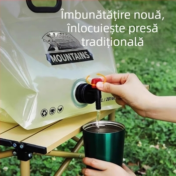 Geantă de apă pentru exterior, pliabilă și portabilă, unisex, impermeabilă, compozit PET/Nylon/PE