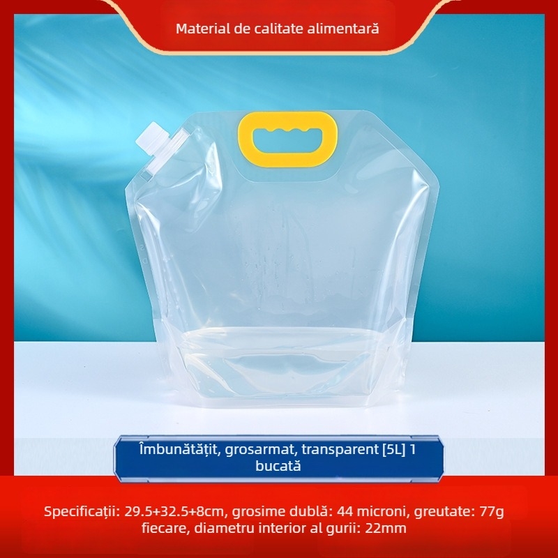 Geantă de apă pentru exterior, pliabilă și portabilă, unisex, impermeabilă, compozit PET/Nylon/PE