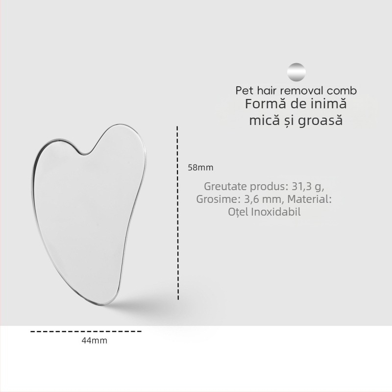 Spatulă pentru față din oțel inoxidabil, în formă de inimă, pentru fond de ten și măști, 90 g