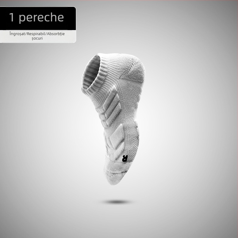 Șosete de alergare pentru bărbați – Poliester-Cotton, Brand Stable, scurte, pentru maraton și baschet, talpă cu prosop