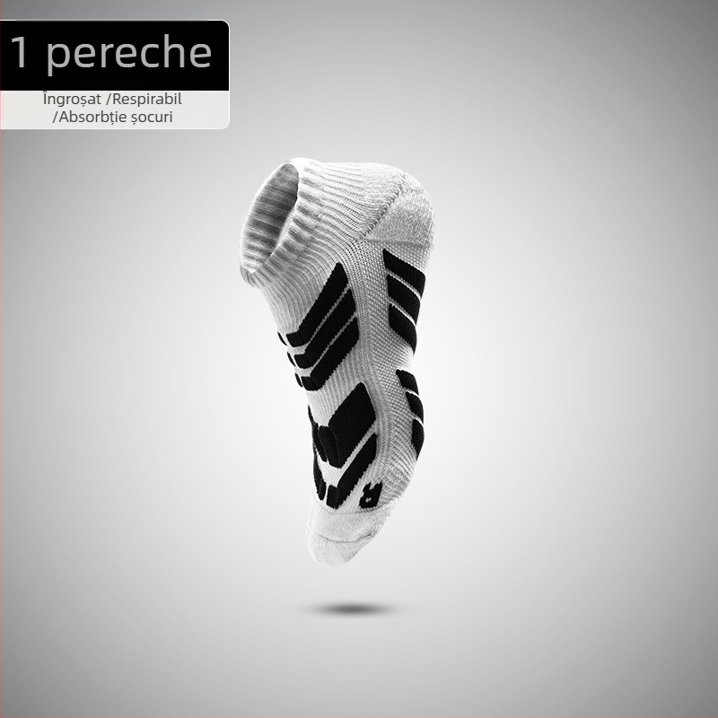 Șosete de alergare pentru bărbați – Poliester-Cotton, Brand Stable, scurte, pentru maraton și baschet, talpă cu prosop