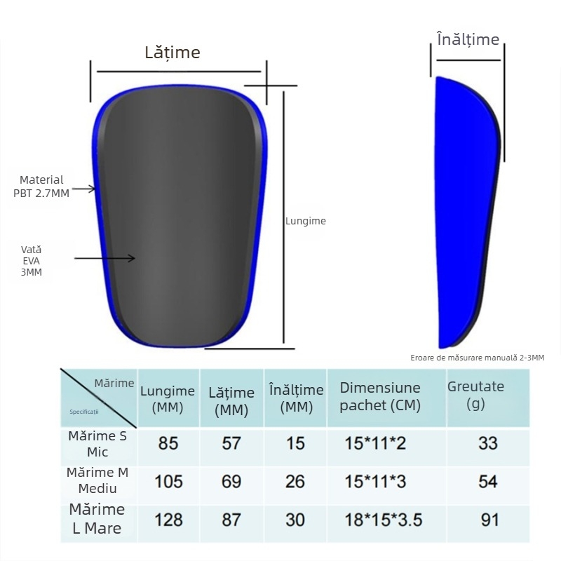 Protecții pentru tibie de fotbal cu montaj direct (material: plastic; personalizare: da; aplicații: fotbal; mărci private licențiate: da)