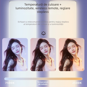 Stativă de iluminat pentru live streaming – temperatură de culoare triplă, 10–50W, 220V, utilizare manuală