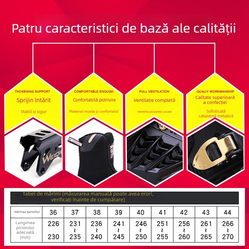 Role inline pentru adulți – unisex, roți PU într-un singur rând, partea superioară PP, talpa din aliaj