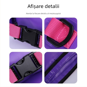 Geantă impermeabilă pentru plajă, două în unu cu curea crossbody, capacitate 2L/5L, material impermeabil PVC, pentru plajă, înot, scufundări