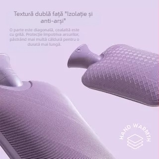 Sticlă de apă caldă, umplută cu apă, PVC cu densitate înaltă, Volcanic Mouth, stil Altul