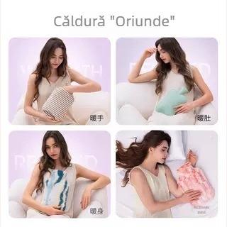 Sticlă de apă caldă, umplută cu apă, PVC cu densitate înaltă, Volcanic Mouth, stil Altul