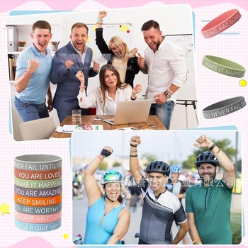 Brățară de silicon pentru încheietură – unisex, design text cu litere și cifre, stil sport și versatil, ideală pentru călătorii, festivaluri și cadouri de afaceri