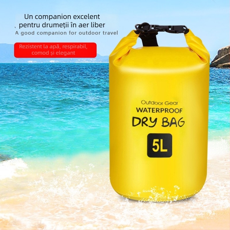 Geantă impermeabilă de tip găleată pentru activități în aer liber, PVC, capacitate 2–30 L, pentru relaxare, scufundări, drumeții, plajă, pescuit, camping și fotografie