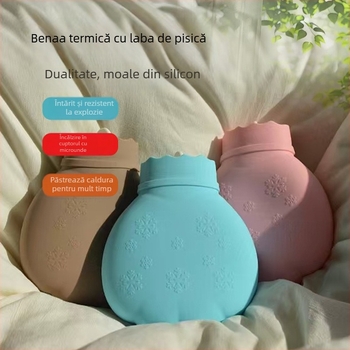 Recipient din silicon pentru apă caldă, compatibil cu microundele, anti-arzire, pentru mâini și picioare, 140 g