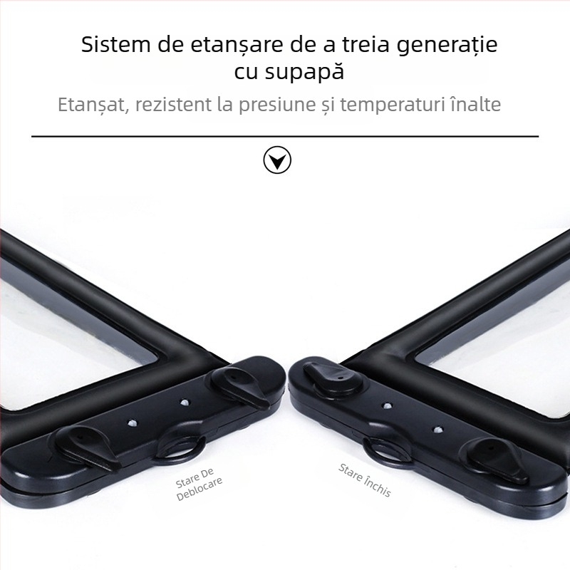 Husă impermeabilă pentru telefon cu ecran tactil și air bag, etanșă, pentru înot și fotografiere la plajă (ABS+TPU)
