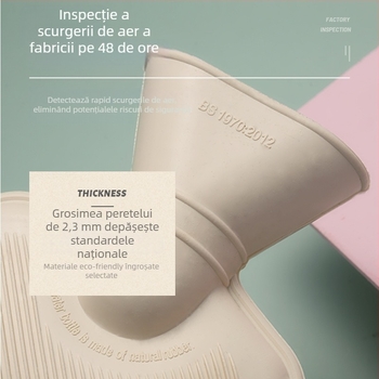 Sticlă de apă caldă, umplută cu apă, din cauciuc, 320 g, pentru membre, utilizare caldă și rece.