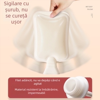 Sticlă de apă caldă, umplută cu apă, din cauciuc, 320 g, pentru membre, utilizare caldă și rece.