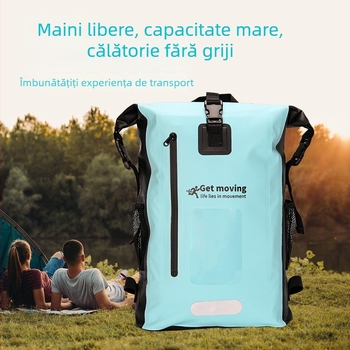 Rucsac impermeabil pentru activități în aer liber, capacitate 25L, stil sport și relaxare, țesătură impermeabilă