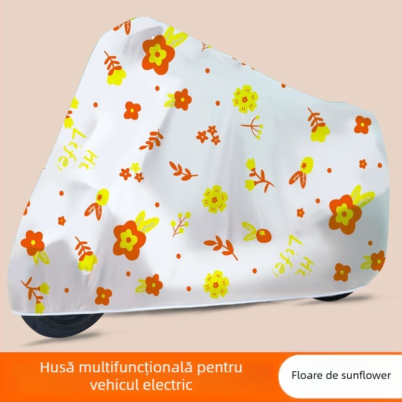 Acoperire pentru vehicule electrice – impermeabilă la ploaie – stil desen animat
