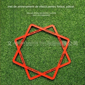 Aparate de antrenament pentru sport: cerc de coordonare, grilă pentru sărituri și hopscotch pentru antrenamentul de fotbal; material: PP ecologic de înaltă calitate; personalizare procesare: da; sporturi aplicabile: fotbal