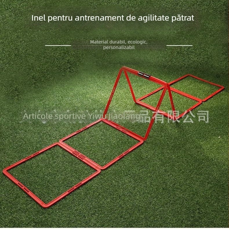Aparate de antrenament pentru sport: cerc de coordonare, grilă pentru sărituri și hopscotch pentru antrenamentul de fotbal; material: PP ecologic de înaltă calitate; personalizare procesare: da; sporturi aplicabile: fotbal