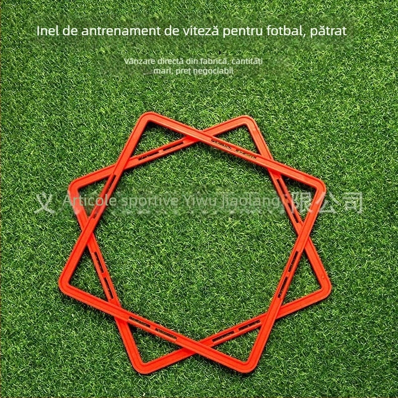 Aparate de antrenament pentru sport: cerc de coordonare, grilă pentru sărituri și hopscotch pentru antrenamentul de fotbal; material: PP ecologic de înaltă calitate; personalizare procesare: da; sporturi aplicabile: fotbal
