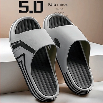 Papuci PVC cu partea superioară din PVC, talpă groasă, antiderapantă și tehnologie de injecție a talpului