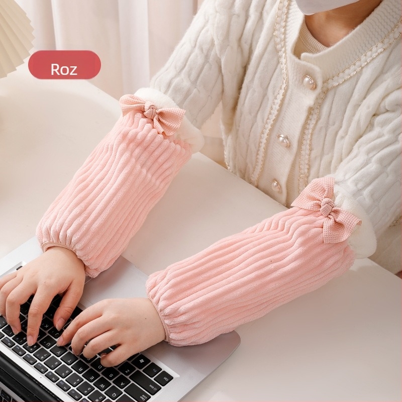 Șorț cu mâneci din flanel, rezistent la murdărie, model monocrom, stil modern minimalist