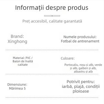 Fotbal de antrenament pentru copii – PVC, cusătură mecanică, imprimare logo disponibil