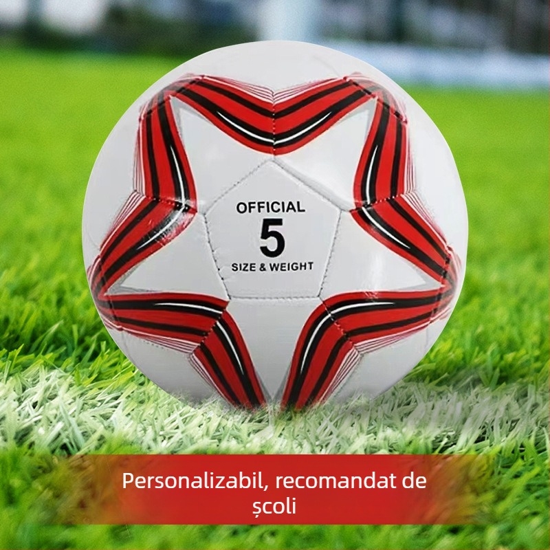 Fotbal de antrenament pentru copii – PVC, cusătură mecanică, imprimare logo disponibil