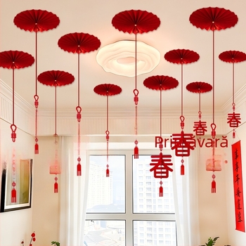 Ornament de tavan – 3D caracter Fu, Anul Calului, Festivalul Primăverii, Stil Chinezesc