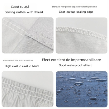 Husă pentru mașină – acoperire completă, flanel de bumbac gros, izolație, protecție împotriva soarelui și ploi pentru modele speciale de automobile