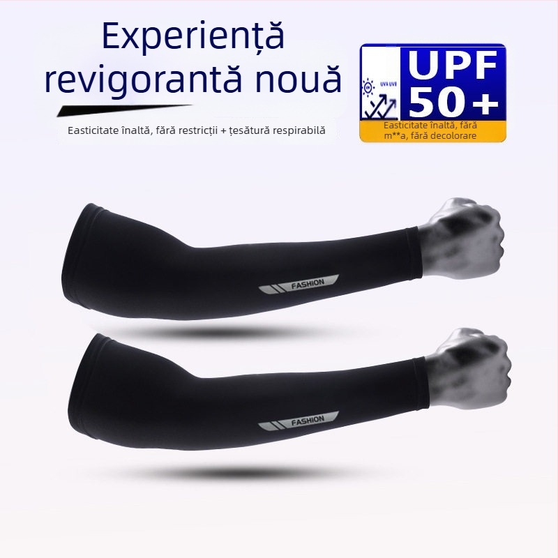Mansetă Ice Silk UV pentru braț – Unisex, amestec nylon/poliester, protecție UV, pentru condus, pescuit, activități în aer liber și ciclism