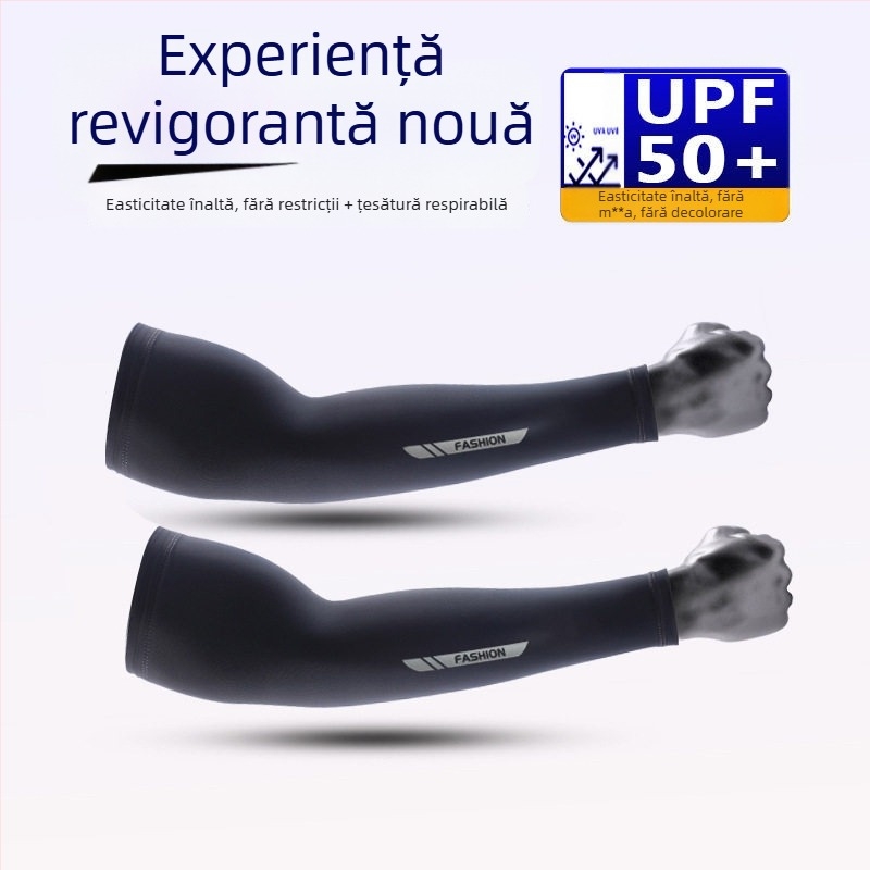 Mansetă Ice Silk UV pentru braț – Unisex, amestec nylon/poliester, protecție UV, pentru condus, pescuit, activități în aer liber și ciclism