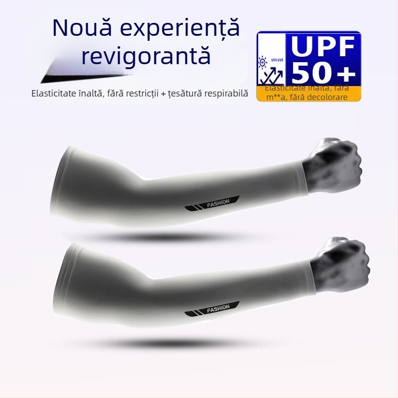 Mansetă Ice Silk UV pentru braț – Unisex, amestec nylon/poliester, protecție UV, pentru condus, pescuit, activități în aer liber și ciclism