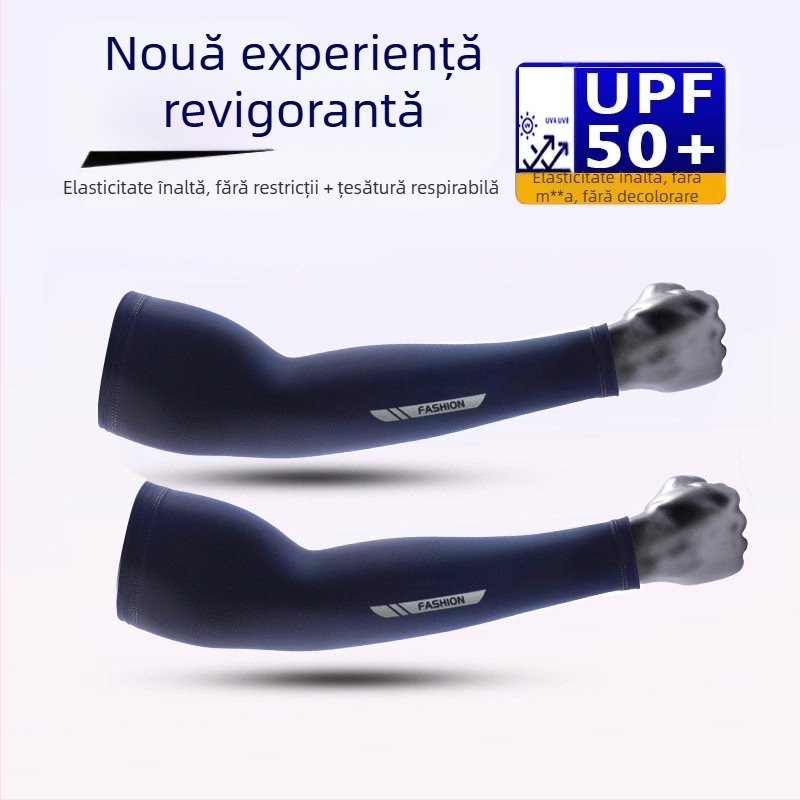Mansetă Ice Silk UV pentru braț – Unisex, amestec nylon/poliester, protecție UV, pentru condus, pescuit, activități în aer liber și ciclism