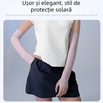 Manșete pentru braț pentru ciclism și pescuit, țesătură Ice Silk cu răcire, unisex, protecție UV, amestec nylon-spandex 78/22
