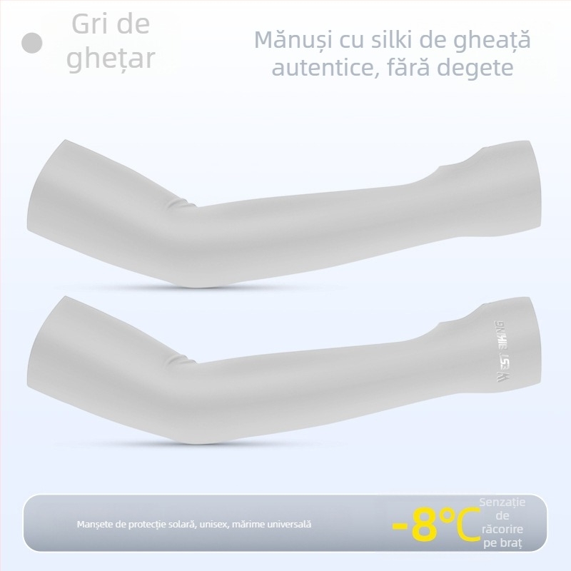 Manșete pentru braț pentru ciclism și pescuit, țesătură Ice Silk cu răcire, unisex, protecție UV, amestec nylon-spandex 78/22