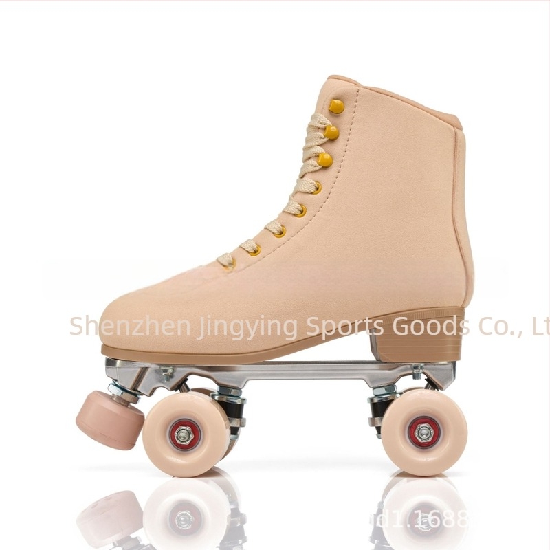 Role skates - Roți dublu-rând, Partea superioară din microfibră, Talpă din cauciuc, Roți PU, Pentru unisex