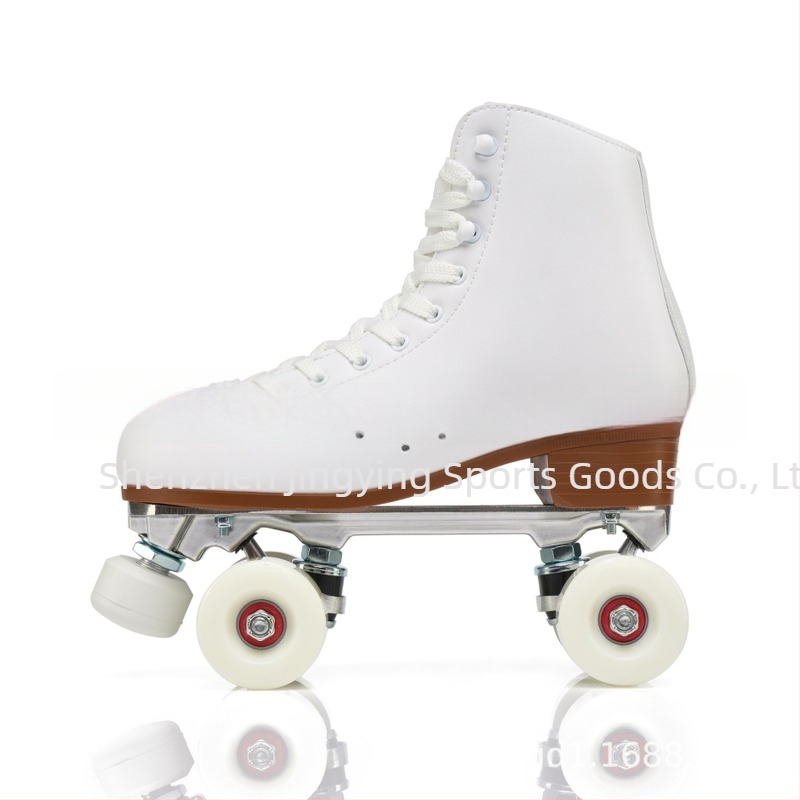Role skates - Roți dublu-rând, Partea superioară din microfibră, Talpă din cauciuc, Roți PU, Pentru unisex